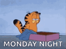 Garfield w poniedziałek idzie do swojego łóżka